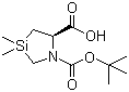 (5R)-3,3-二甲基-1-氮雜-3-硅雜環(huán)戊烷-1,5-二羧酸 1-叔丁酯結(jié)構(gòu)式_268224-29-9結(jié)構(gòu)式