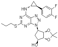Deshydroxyethoxy-2,3-o-(dimethylmethylene) ticagrelorStructure,274693-49-1Structure Deshydroxyethoxy-2,3-o-(dimethylmethylene) ticagrelor Structure,274693-49-1Structure