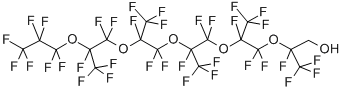 2,4,4,5,7,7,8,10,10,11,13,13,14,16,16,17,17,18,18,18-Icosafluoro-2,5,8,11,14-pentakis(trifluoromethyl)-3,6,9,12,15-pentaoxaoctadecan-1-olStructure,27617-34-1Structure 2,4,4,5,7,7,8,10,10,11,13,13,14,16,16,17,17,18,18,18-Icosafluoro-2,5,8,11,14-pentakis(trifluoromethyl)-3,6,9,12,15-pentaoxaoctadecan-1-ol Structure,27617-34-1Structure