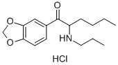 1-Hexanone, 1-(1,3-benzodioxol-5-yl)-2-(propylamino)-, hydrochlorideStructure,27912-42-1Structure 1-Hexanone, 1-(1,3-benzodioxol-5-yl)-2-(propylamino)-, hydrochloride Structure,27912-42-1Structure
