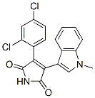 1H-Pyrrole-2,5-dione, 3-(2,4-dichlorophenyl)-4-(1-methyl-1H-indol-3-yl)-Structure,280744-09-4Structure 1H-Pyrrole-2,5-dione, 3-(2,4-dichlorophenyl)-4-(1-methyl-1H-indol-3-yl)- Structure,280744-09-4Structure