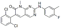 Pyrido[2,3-d]pyrimidin-7(8H)-one, 6-(2,6-dichlorophenyl)-2-[(4-fluoro-3-methylphenyl)amino]-8-methyl- Structure,287204-45-9Structure