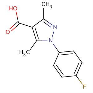 1H-pyrazole-4-carboxylic acid, 1-(4-fluorophenyl)-3,5-dimethyl-Structure,288251-63-8Structure 1H-pyrazole-4-carboxylic acid, 1-(4-fluorophenyl)-3,5-dimethyl- Structure,288251-63-8Structure