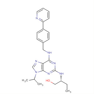 2-(R)-(1-ethyl-2-hydroxyethylamino)-6-(4-(2-pyridyl)benzyl)-9-isopropylpurinetrihydrochlorideStructure,294646-77-8Structure 2-(R)-(1-ethyl-2-hydroxyethylamino)-6-(4-(2-pyridyl)benzyl)-9-isopropylpurinetrihydrochloride Structure,294646-77-8Structure