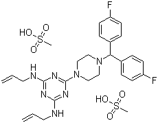 Almitrine dimesylateStructure,29608-49-9Structure Almitrine dimesylate Structure,29608-49-9Structure