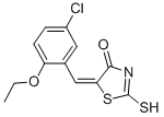 (5E)-5-(5-Chloro-2-ethoxybenzylidene)-2-mercapto-1,3-thiazol-4(5H)-oneStructure,299903-84-7Structure (5E)-5-(5-Chloro-2-ethoxybenzylidene)-2-mercapto-1,3-thiazol-4(5H)-one Structure,299903-84-7Structure