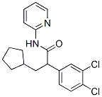 3,4-Dichloro-alpha-(cyclopentylmethyl)-N-2-pyridinyl-benzeneacetamideStructure,300353-42-8Structure 3,4-Dichloro-alpha-(cyclopentylmethyl)-N-2-pyridinyl-benzeneacetamide Structure,300353-42-8Structure
