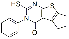 3-苯基-2-磺?；?3,5,6,7-四氫-4h-環(huán)戊基[4,5]噻吩并[2,3-d]嘧啶-4-酮結(jié)構(gòu)式_300557-77-1結(jié)構(gòu)式