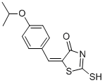 (5E)-5-(4-Isopropoxybenzylidene)-2-mercapto-1,3-thiazol-4(5H)-oneStructure,303798-03-0Structure (5E)-5-(4-Isopropoxybenzylidene)-2-mercapto-1,3-thiazol-4(5H)-one Structure,303798-03-0Structure