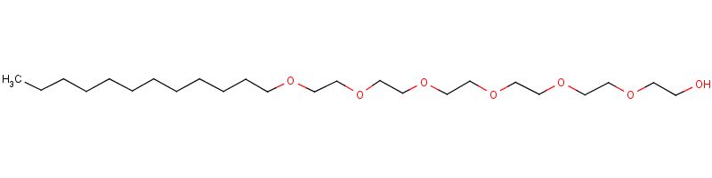 Hexathylene glycol monododecyl ether Structure,3055-96-7Structure