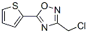3-(Chloromethyl)-5-(2-thienyl)-1,2,4-oxadiazoleStructure,306936-06-1Structure 3-(Chloromethyl)-5-(2-thienyl)-1,2,4-oxadiazole Structure,306936-06-1Structure