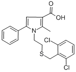 1-(2,6-DIchlorobenzyl)thioethyl-2-methyl-5-phenylpyrrole-3-carboxylic acidStructure,306936-26-5Structure 1-(2,6-DIchlorobenzyl)thioethyl-2-methyl-5-phenylpyrrole-3-carboxylic acid Structure,306936-26-5Structure