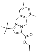 Ethyl 3-(tert-butyl)-1-(mesitylmethyl)-1h-pyrazole-5-carboxylateStructure,306936-99-2Structure Ethyl 3-(tert-butyl)-1-(mesitylmethyl)-1h-pyrazole-5-carboxylate Structure,306936-99-2Structure