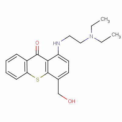 1-[(2-[dIethylamino]ethyl)amino]-4-[hydroxymethyl]-9h-thioxanthen-9-one Structure,3105-97-3Structure