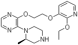 2-[2-[(2-乙氧基-3-吡啶)氧基]乙氧基]-3-[(2r)-2-甲基-1-哌嗪]吡嗪結構式_313657-95-3結構式
