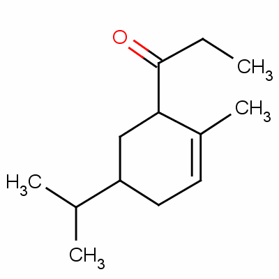 1-(2-Methyl-5-propan-2-yl-1-cyclohex-2-enyl)propan-1-oneStructure,31375-17-4Structure 1-(2-Methyl-5-propan-2-yl-1-cyclohex-2-enyl)propan-1-one Structure,31375-17-4Structure