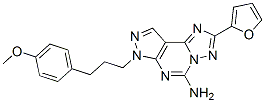 7H-Pyrazolo[4,3-e][1,2,4]triazolo[1,5-c]pyrimidin-5-amine, 2-(2-furanyl)-7-[3-(4-methoxyphenyl)propyl]- Structure,316173-57-6Structure