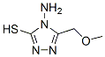 4-Amino-5-methoxymethyl-4H-1,2,4-triazole-3-thiolStructure,31821-72-4Structure 4-Amino-5-methoxymethyl-4H-1,2,4-triazole-3-thiol Structure,31821-72-4Structure