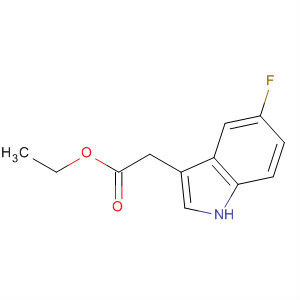 (5-氟-1H-吲哚-3-基)乙酸乙酯結構式_319-69-7結構式