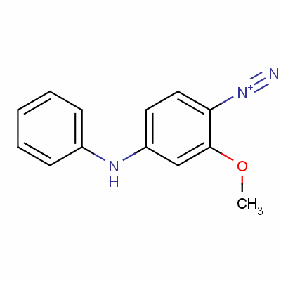 2-Methoxy-4-(phenylamino)benzenediazoniumStructure,32445-12-8Structure 2-Methoxy-4-(phenylamino)benzenediazonium Structure,32445-12-8Structure