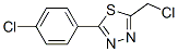 2-Chloromethyl-5-(4-chlorophenyl)-1,3,4-thiadiazoleStructure,3247-70-9Structure 2-Chloromethyl-5-(4-chlorophenyl)-1,3,4-thiadiazole Structure,3247-70-9Structure
