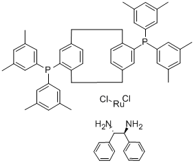 [-(-)-4,12-雙(二(3,5-二甲苯)磷)-[2.2]-對二甲苯][(1S,2S)-(-)-1,2-二苯基乙烯二胺]二結(jié)構(gòu)式_325150-57-0結(jié)構(gòu)式