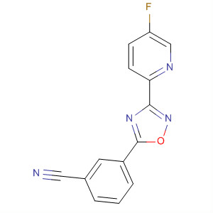 3-(5-氟吡啶-2-基)-5-(3-氰基苯基)-1,2,4-噁二唑結(jié)構(gòu)式_327056-25-7結(jié)構(gòu)式