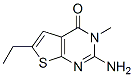 (9CI)-2-氨基-6-乙基-3-甲基-噻吩并[2,3-d]嘧啶-4(3H)-酮結構式_328004-11-1結構式