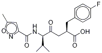 (αr)-4-fluoro-α-[(3s)-4-methyl-3-[[(5-methyl-3-isoxazolyl)carbonyl]amino]-2-oxopentyl]-benzenepropanoic acid Structure,328086-55-1Structure