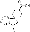 反式-3’-氧代-螺[環(huán)己基-1,1’(3’H)-呋喃并[3,4-c]吡啶]-4-羧酸結(jié)構(gòu)式_328233-18-7結(jié)構(gòu)式