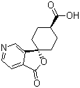 反式-1’-氧代-螺[環(huán)己基-1,3’(1’H)-呋喃并[3,4-c]吡啶]-4-羧酸結(jié)構(gòu)式_328233-23-4結(jié)構(gòu)式