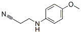 3-(4-甲氧基苯氨基)-丙腈結(jié)構(gòu)式_33141-33-2結(jié)構(gòu)式