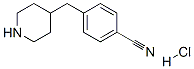 Benzonitrile, 4-(4-piperidinylmethyl)-, hydrochlorideStructure,333987-04-5Structure Benzonitrile, 4-(4-piperidinylmethyl)-, hydrochloride Structure,333987-04-5Structure