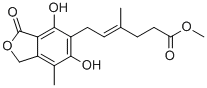 Methyl (4e)-6-(4,6-dihydroxy-7-methyl-3-oxo-1,3-dihydro-2-benzofuran-5-yl)-4-methyl-4-hexenoate Structure,33431-38-8Structure