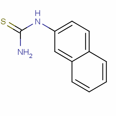 1-(2-萘)-2-硫代脲結(jié)構(gòu)式_3394-04-5結(jié)構(gòu)式