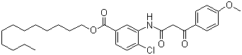 2’-Chloro-5’-(dodecyloxycarbonyl)-2-(4-methoxybenzoyl)acetanilideStructure,33942-96-0Structure 2’-Chloro-5’-(dodecyloxycarbonyl)-2-(4-methoxybenzoyl)acetanilide Structure,33942-96-0Structure