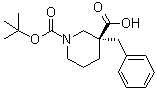 1,3-Piperidinedicarboxylic acid, 3-(phenylmethyl)-, 1-(1,1-dimethylethyl) ester, (3r)-Structure,339539-81-0Structure 1,3-Piperidinedicarboxylic acid, 3-(phenylmethyl)-, 1-(1,1-dimethylethyl) ester, (3r)- Structure,339539-81-0Structure