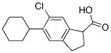 6-Chloro-5-cyclohexyl-1-indancarboxylic acid Structure,34148-01-1Structure