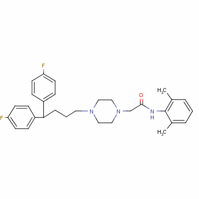 Lidoflazine Structure,3416-26-0Structure