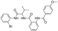 Benzamide,n-[1-[[(2-bromophenyl)amino]carbonyl ]-2-methylpropyl ]-2-[(4-methoxybenzoyl)amino]-(9ci) Structure,345244-53-3Structure