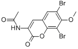 N-(6,8-dibromo-7-methoxy-2-oxo-2h-chromen-3-yl)-acetamide Structure,35031-46-0Structure