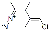 1-Pentene,1-chloro-4-diazo-2,3-dimethyl-(9ci)Structure,35147-19-4Structure 1-Pentene,1-chloro-4-diazo-2,3-dimethyl-(9ci) Structure,35147-19-4Structure