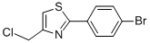 2-(4-Bromo-phenyl)-4-chloromethyl-thiazoleStructure,35199-19-0Structure 2-(4-Bromo-phenyl)-4-chloromethyl-thiazole Structure,35199-19-0Structure