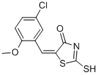 (5E)-5-(5-Chloro-2-methoxybenzylidene)-2-mercapto-1,3-thiazol-4(5H)-oneStructure,352700-55-1Structure (5E)-5-(5-Chloro-2-methoxybenzylidene)-2-mercapto-1,3-thiazol-4(5H)-one Structure,352700-55-1Structure