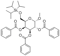 甲基-6-O-(三異丙基甲硅烷基)-2,3,4-三-O-苯甲?；?A-D-半乳糖吡喃糖苷結(jié)構(gòu)式_356060-82-7結(jié)構(gòu)式