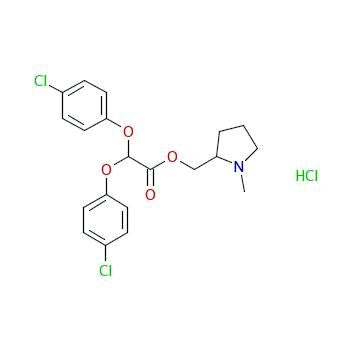 (+)-(1-Methylpyrrolidin-2-yl)methyl bis(4-chlorophenoxy)acetate hydrochlorideStructure,35609-19-9Structure (+)-(1-Methylpyrrolidin-2-yl)methyl bis(4-chlorophenoxy)acetate hydrochloride Structure,35609-19-9Structure
