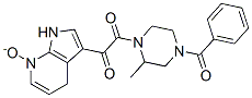 4-苯甲?；?2-甲基-1-[(7-氧化-1H-吡咯并[2,3-b]吡啶)氧代乙?；鵠-哌嗪結(jié)構(gòu)式_357262-90-9結(jié)構(gòu)式