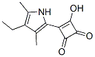 3-Cyclobutene-1,2-dione,3-(4-ethyl-3,5-dimethyl-1h-pyrrol-2-yl)-4-hydroxy-(9ci)Structure,357657-16-0Structure 3-Cyclobutene-1,2-dione,3-(4-ethyl-3,5-dimethyl-1h-pyrrol-2-yl)-4-hydroxy-(9ci) Structure,357657-16-0Structure