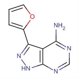3-(2-呋喃)-1H-吡唑并[3,4-d]嘧啶-4-胺結(jié)構(gòu)式_358979-46-1結(jié)構(gòu)式