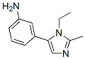 Benzenamine, 3-(1-ethyl-2-methyl-1h-imidazol-5-yl)-(9ci)Structure,361549-86-2Structure Benzenamine, 3-(1-ethyl-2-methyl-1h-imidazol-5-yl)-(9ci) Structure,361549-86-2Structure